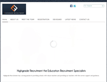 Tablet Screenshot of highgraderecruitment.com